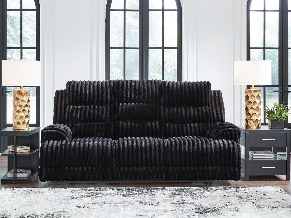 Rhines Falls REC PWR Sofa w/Drop Down Table