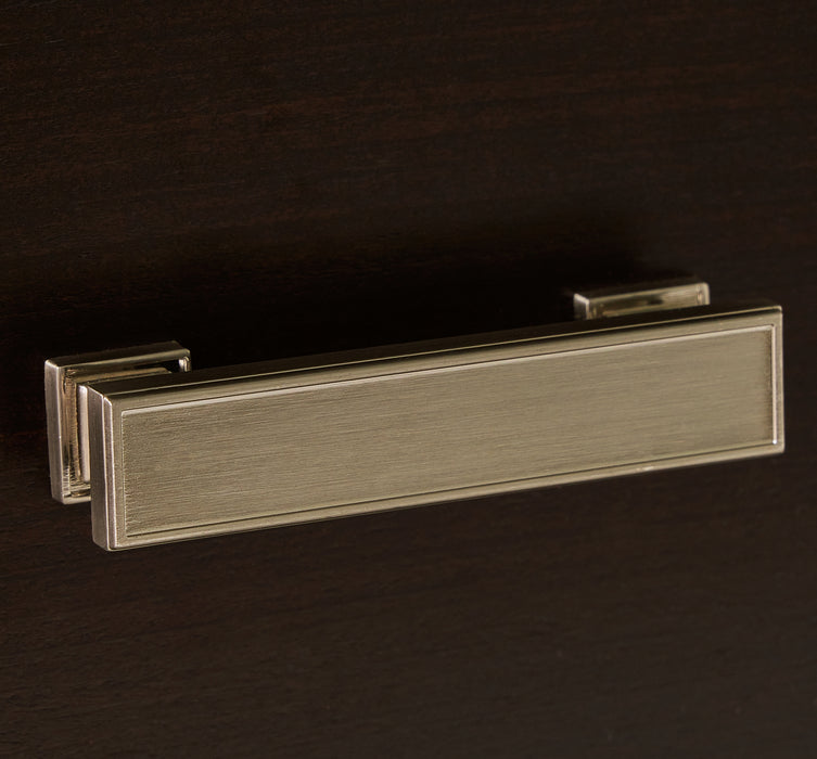 Covetown Queen Panel Bed with Mirrored Dresser and Chest