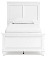 Ashley Furniture Fortman bedroom set with bed, dresser, mirror, and nightstand in warm wood finish