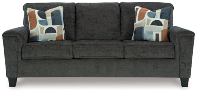 Ashley Furniture Erinslane sofa with plush cushions and neutral upholstery, shown from a front head-on view.