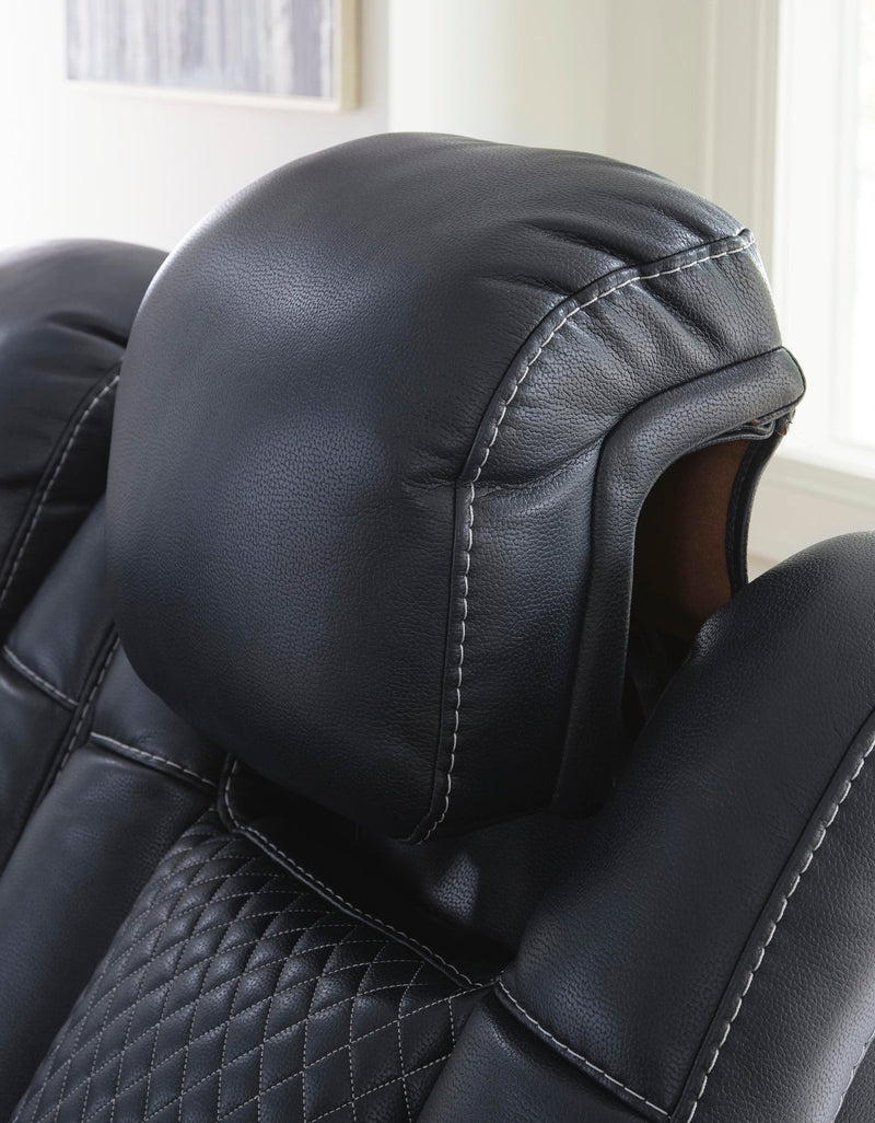 Fyne-Dyme Power Reclining Loveseat with Console