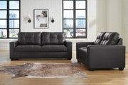 Barlin Mills living room set by Ashley Furniture with sofa, loveseat, and coordinating accent tables