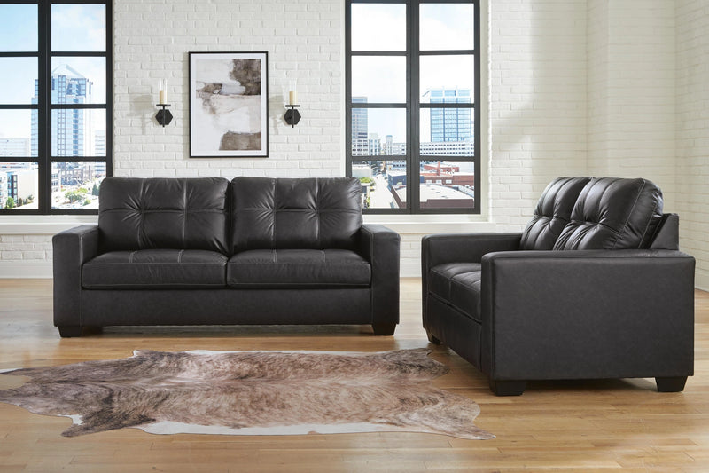 Barlin Mills living room set by Ashley Furniture with sofa, loveseat, and coordinating accent tables
