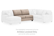 Ashley Furniture Newellen sectional with chaise, modern fabric sofa with plush cushions and a spacious design.