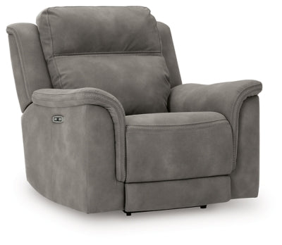 Ashley Furniture Next-Gen DuraPella Power Recliner in closed position, featuring plush upholstery and ergonomic design.