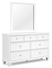 Ashley Furniture Fortman bedroom set with rustic wood finish, bed frame, dresser, and nightstand