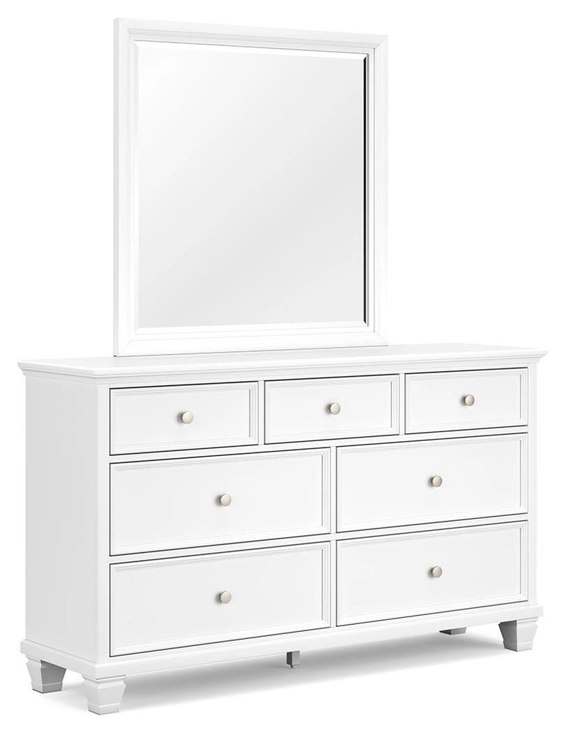 Ashley Furniture Fortman bedroom set with rustic wood finish, bed frame, dresser, and nightstand