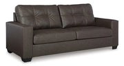 Ashley Furniture Barlin Mills living room set with sofa, loveseat, and neutral textured upholstery