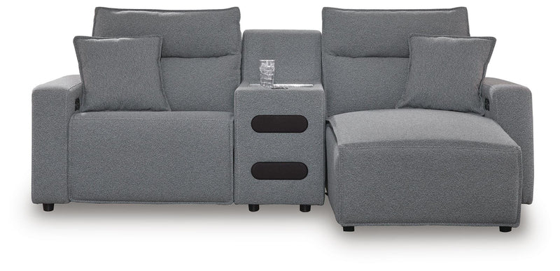 Modmax II Power Reclining Sectional with Chaise and Audio Console