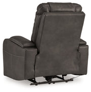 Ashley Furniture Feazada power recliner showing plush upholstery and reclining mechanism, with a modern design and padded armrests.