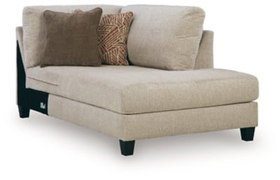 Ashley Furniture Steelwater Retreat sectional with chaise, featuring plush seating and modern design, shown from an angled perspective.