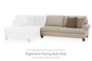 Ashley Furniture Steelwater Retreat sectional with chaise, featuring plush upholstery and modern design, shown from a front view.