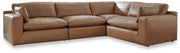 Ashley Furniture Emilia sectional sofa in a modern living room setting