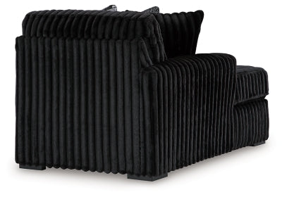 Midnight-Madness Sectional with Chaise with FREE Ottoman