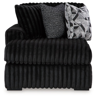 Midnight-Madness Sectional with Chaise with FREE Ottoman