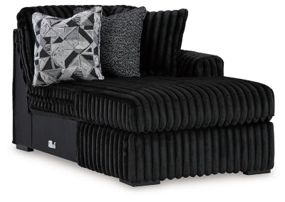 Midnight-Madness Sectional with Chaise with FREE Ottoman