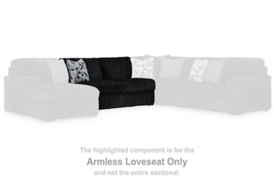 Midnight-Madness Sectional with Chaise with FREE Ottoman
