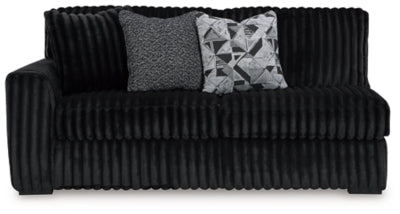 Midnight-Madness Sectional with Chaise with FREE Ottoman