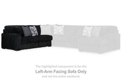 Midnight-Madness Sectional with Chaise with FREE Ottoman