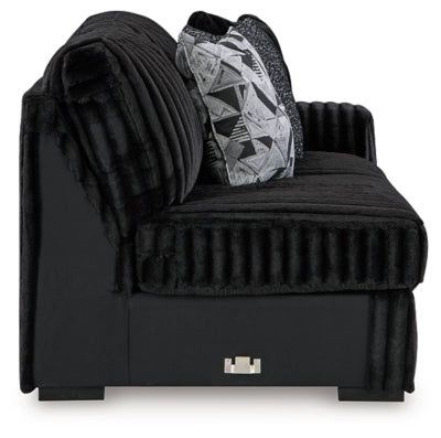 Midnight-Madness Sectional with Chaise with FREE Ottoman