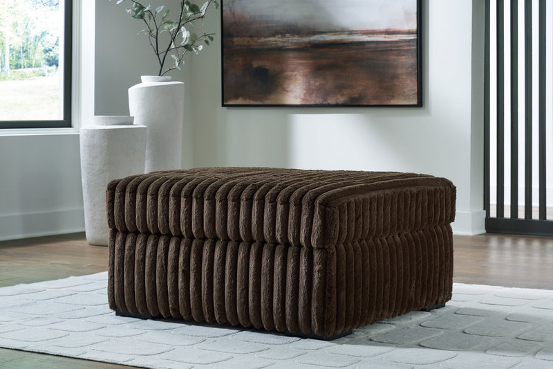 Midnight-Madness Oversized Accent Ottoman