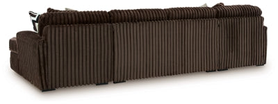 Midnight-Madness Sectional with Chaise with FREE Ottoman