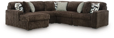 Midnight-Madness Sectional with Chaise with FREE Ottoman