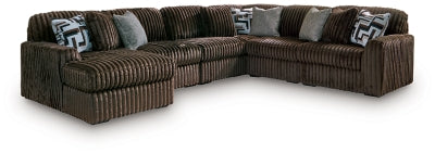 Midnight-Madness Sectional with Chaise with FREE Ottoman