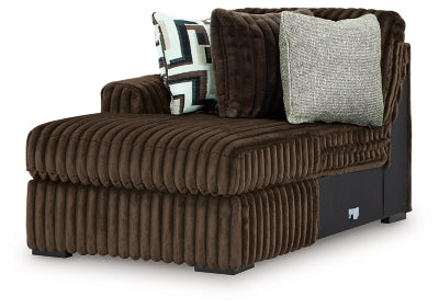 Midnight-Madness Sectional with Chaise with FREE Ottoman