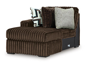 Midnight-Madness Sectional with Chaise with FREE Ottoman