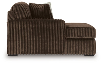 Midnight-Madness Sectional with Chaise with FREE Ottoman