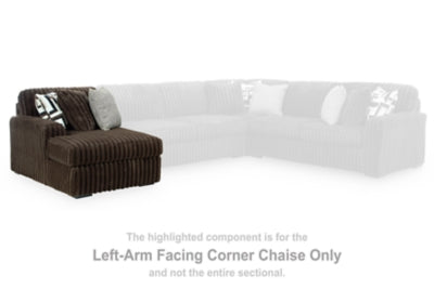 Midnight-Madness Sectional with Chaise with FREE Ottoman