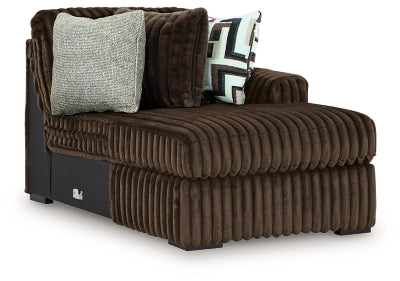 Midnight-Madness Sectional with Chaise with FREE Ottoman