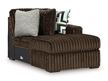 Midnight-Madness Sectional with Chaise with FREE Ottoman