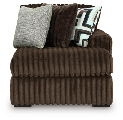 Midnight-Madness Sectional with Chaise with FREE Ottoman