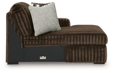 Midnight-Madness Sectional with Chaise with FREE Ottoman