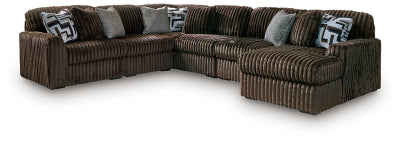 Midnight-Madness Sectional with Chaise with FREE Ottoman