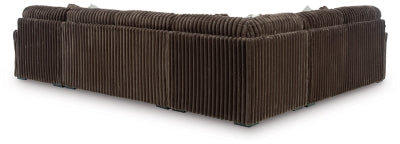 Midnight-Madness Sectional with Chaise with FREE Ottoman