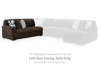 Midnight-Madness Sectional with Chaise with FREE Ottoman