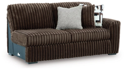 Midnight-Madness Sectional with Chaise with FREE Ottoman