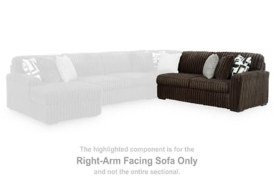 Midnight-Madness Sectional with Chaise with FREE Ottoman