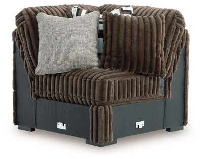 Midnight-Madness Sectional with Chaise with FREE Ottoman