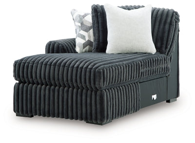 Midnight-Madness Sectional with Chaise with FREE Ottoman