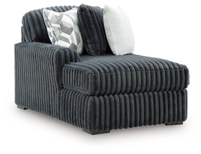 Midnight-Madness Sectional with Chaise with FREE Ottoman