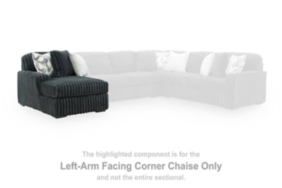 Midnight-Madness Sectional with Chaise with FREE Ottoman