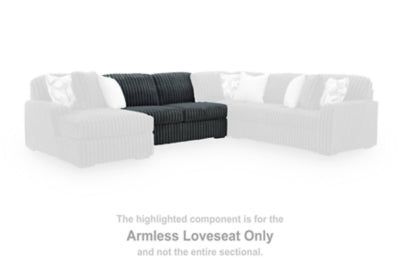 Midnight-Madness Sectional with Chaise with FREE Ottoman