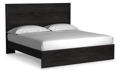 Ashley Furniture Belachime bedroom set with a bed, nightstands, and dresser, showcasing a modern bedroom furniture design.
