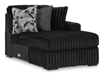 Midnight-Madness Sectional with Chaise with FREE Ottoman