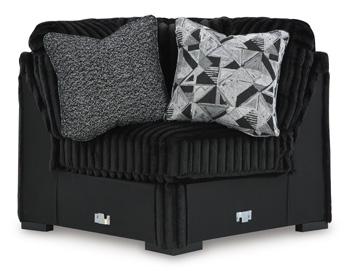 Midnight-Madness Sectional with Chaise with FREE Ottoman