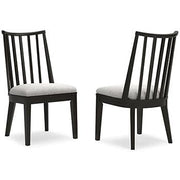 Ashley Furniture Galliden dining chair with upholstered seat and wooden legs, modern design for dining room decor